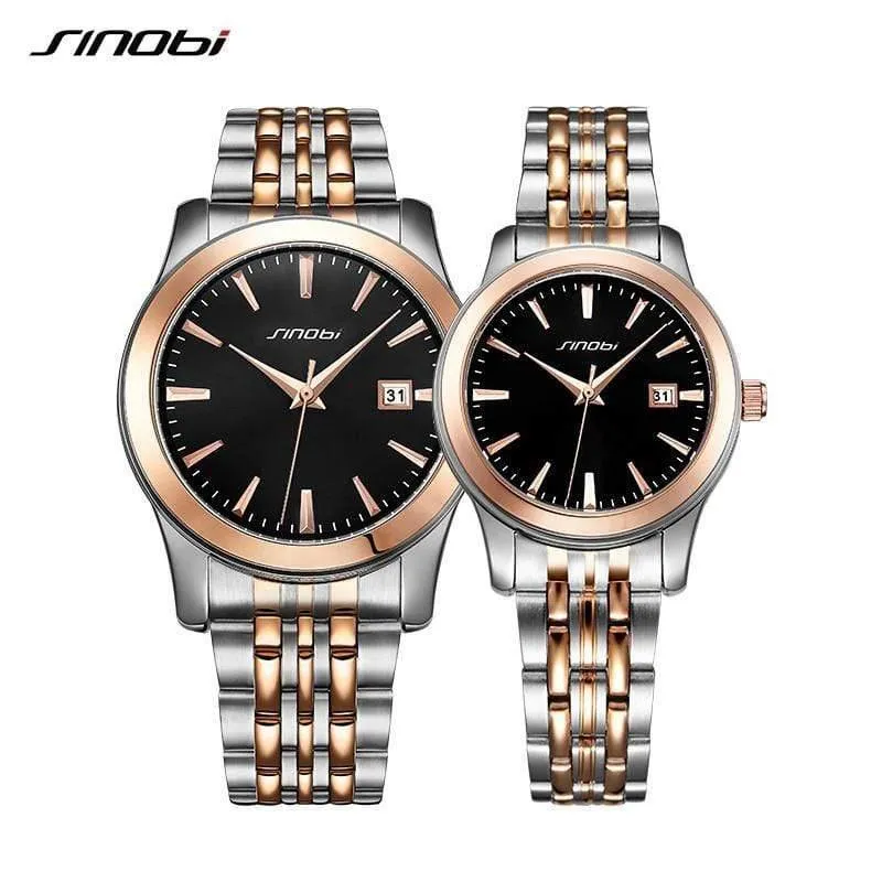 Uhren Top Luxus Marke SINOBI frauen Quarzuhr Männliche Uhr Damen Armbanduhr Mode liebhaber Uhr Geschenk