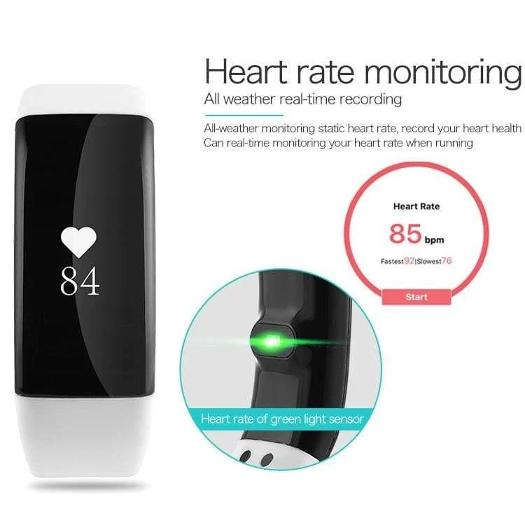 Monitor Smart Watches Uhr für IOS iPhone Android Lovers 'Paar Blutdruck Sauerstoff Smart-Armbanduhr