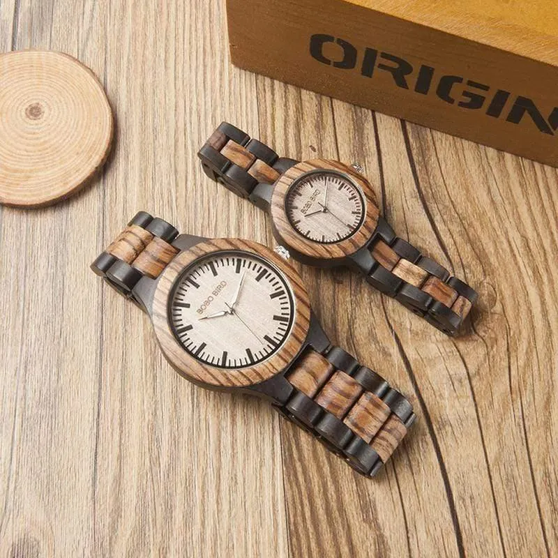 Holz Uhr Männer Frauen Paar Armbanduhren Top Marke Design Elegante Holz Quarz geschenk cuostom logo saat erkek