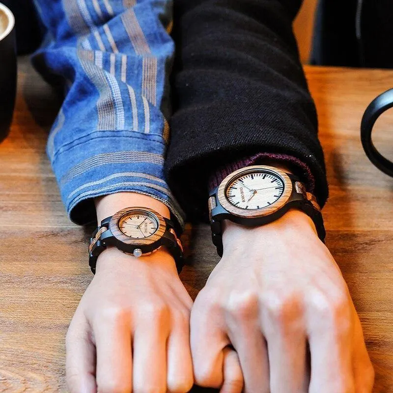 Holz Uhr Männer Frauen Paar Armbanduhren Top Marke Design Elegante Holz Quarz geschenk cuostom logo saat erkek
