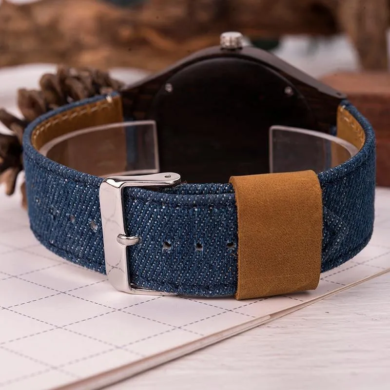 Entwerfen Sie hölzerne Mann-Frauen-Uhr-Liebhaber-Quarz-Armbanduhren Große Geschenke im hölzernen Kasten-Tropfen-Verschiffen W-R29