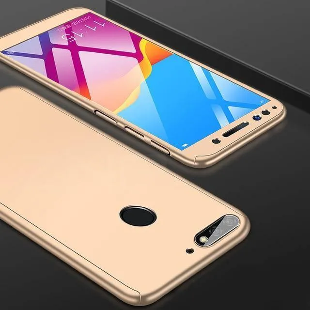 ZNP 360 Volle Abdeckung Telefon Fall Für Huawei Y6 Y5 y7 2018 Fall Für Huawei Y7 Y6 Prime Schutzhülle Y5 y7 2017 Shell Mit Glas
