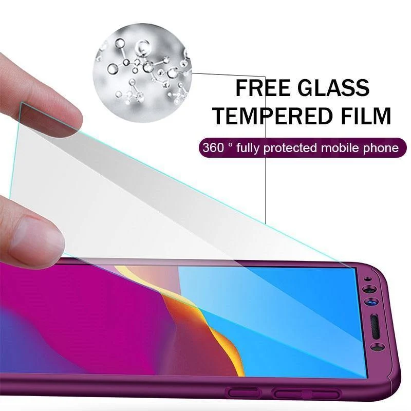 ZNP 360 Volle Abdeckung Telefon Fall Für Huawei Y6 Y5 y7 2018 Fall Für Huawei Y7 Y6 Prime Schutzhülle Y5 y7 2017 Shell Mit Glas