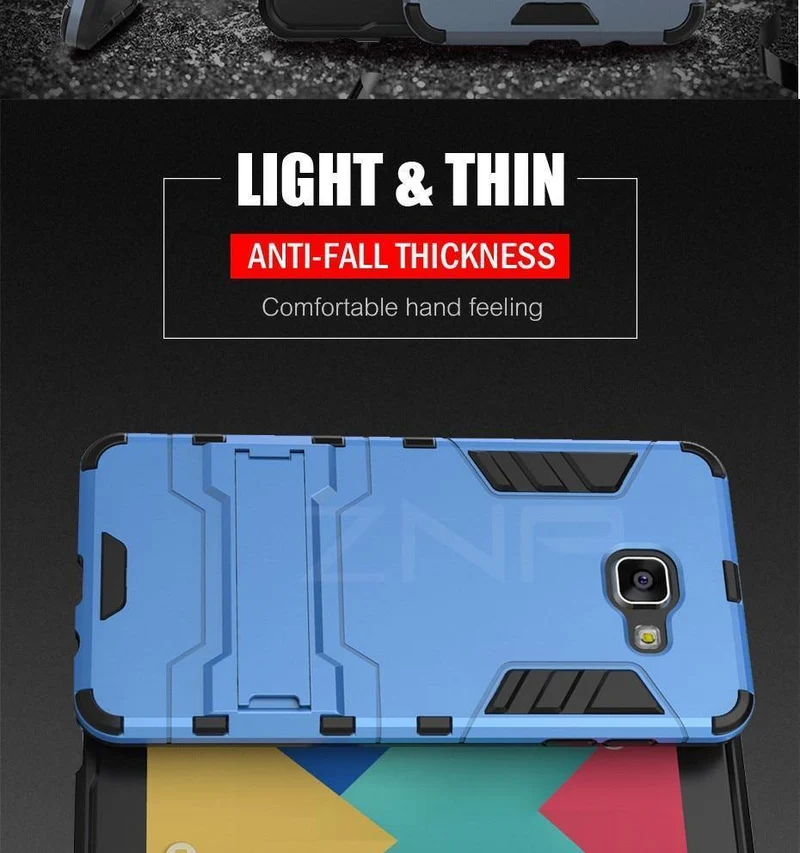 ZNP Stoßfester Halter Schutzhülle für Samsung Galaxy A3 A5 A7 J5 J7 2016 2017 Abdeckung für Samsung A8 Plus 2018 Fall Capa