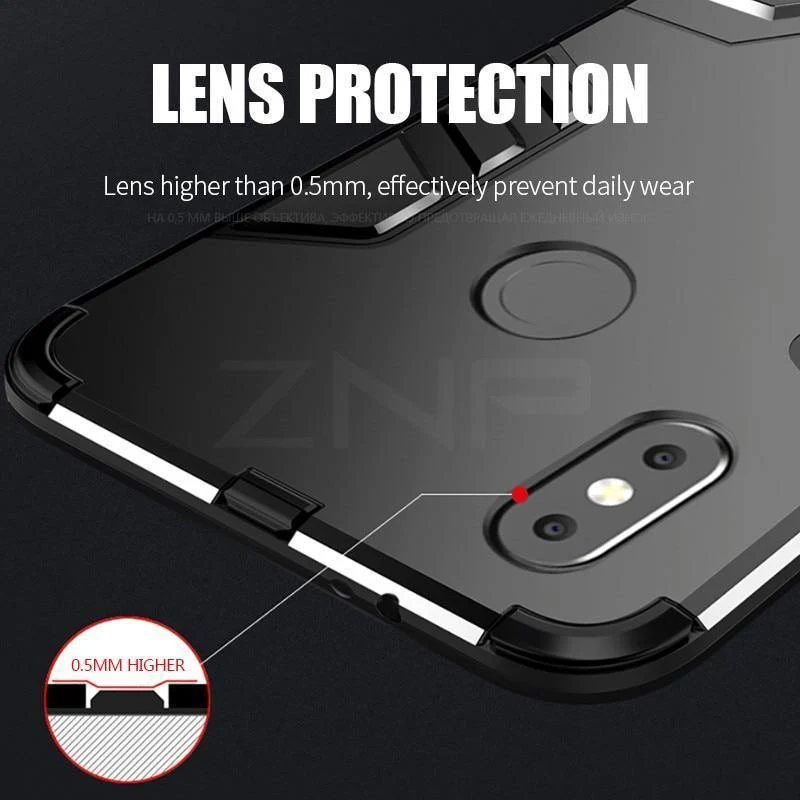 ZNP 360 Volle Stoßfeste Telefonhülle Für Xiaomi 5 5s Plus MI 6 5X 6X Schutzhülle Für MI 8 SE Note2 Note 3 A1 A2 Halterhüllen