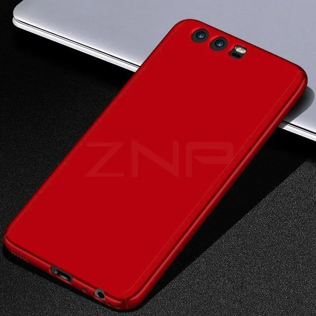 ZNP Luxus 360 Grad Telefon Fall Für Huawei P10 Plus P20 Pro Harte PC Volle Abdeckung Für Huawei P20 P10 Lite Fall mit Gehärtetem Glas