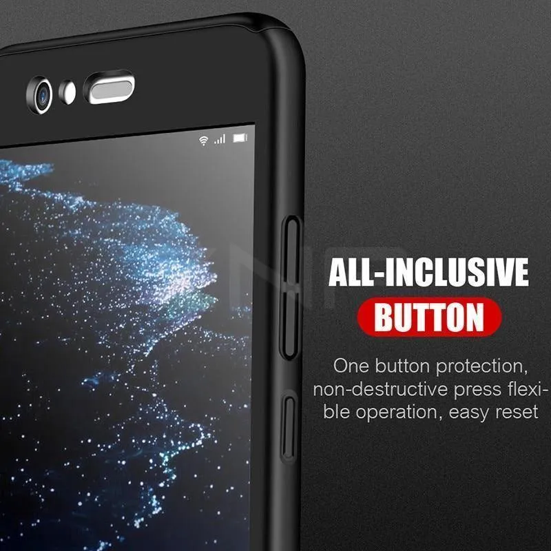 ZNP Luxus 360 Grad Telefon Fall Für Huawei P10 Plus P20 Pro Harte PC Volle Abdeckung Für Huawei P20 P10 Lite Fall mit Gehärtetem Glas