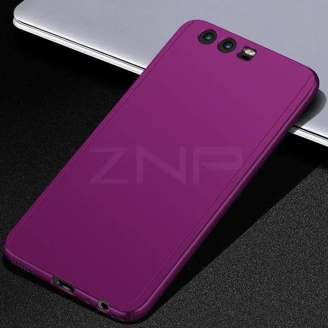ZNP Luxus 360 Grad Telefon Fall Für Huawei P10 Plus P20 Pro Harte PC Volle Abdeckung Für Huawei P20 P10 Lite Fall mit Gehärtetem Glas
