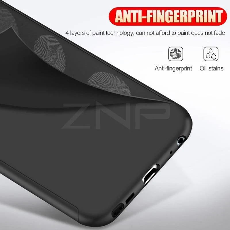 ZNP Luxus 360 Grad Telefon Fall Für Huawei P10 Plus P20 Pro Harte PC Volle Abdeckung Für Huawei P20 P10 Lite Fall mit Gehärtetem Glas