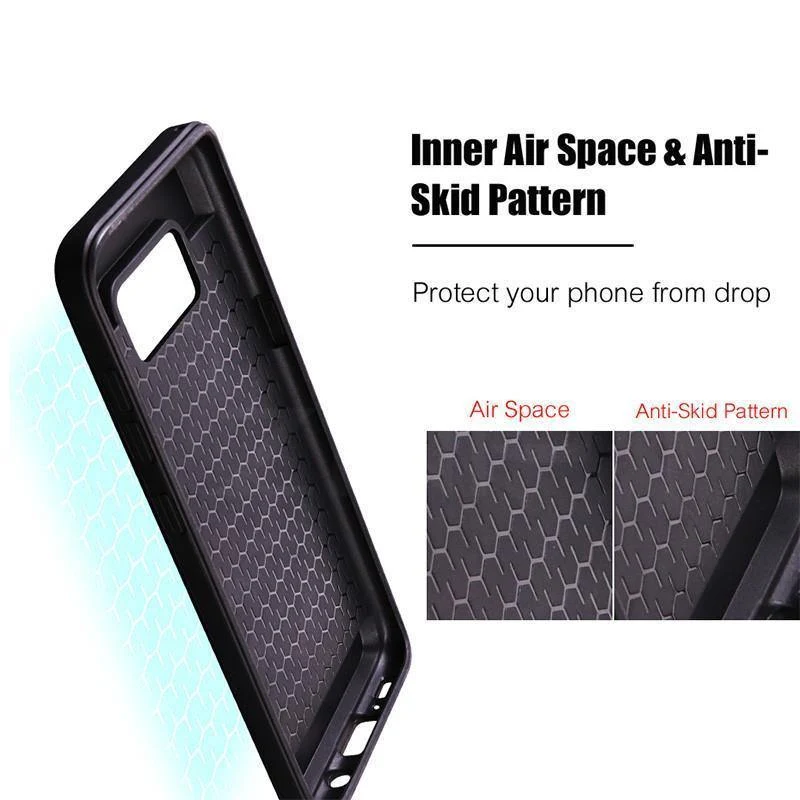 ZNP Armor Slide Kartenhalter-Telefonhülle für Samsung Galaxy S9 S8 Plus S7 S6 Edge Vollständige Abdeckung für Samsung Note 9 8 A3 A5 A7 Hüllen