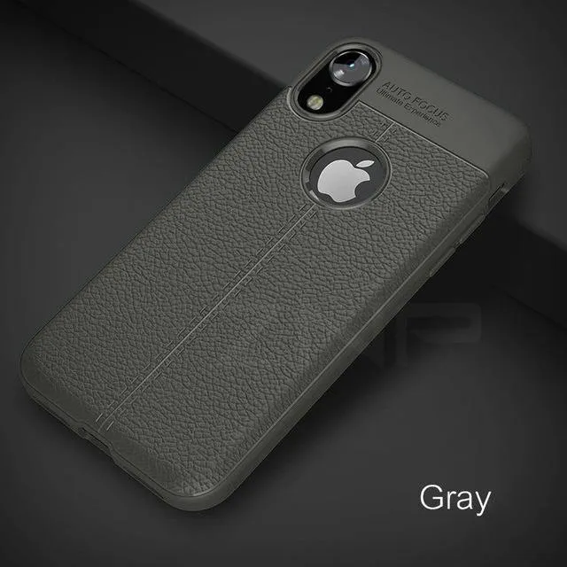 ZNP Luxus Stoßfest Matte Abdeckung Für iPhone 6 7 8 Plus 6s Fall Leder Carbon Faser Leder Für iPhone X XR XS Max Telefon Fall