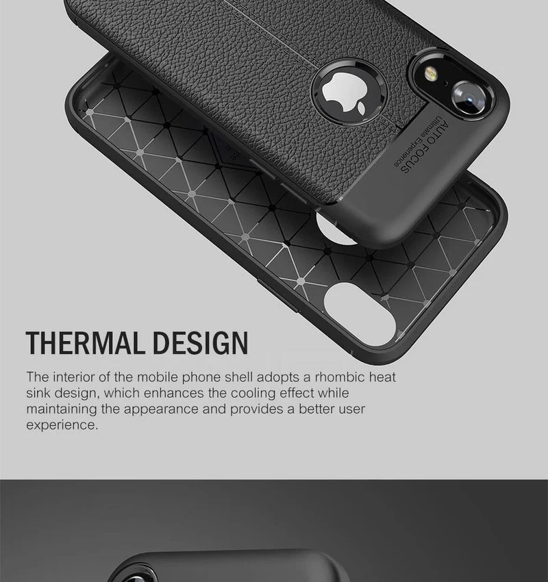 ZNP Luxus Stoßfest Matte Abdeckung Für iPhone 6 7 8 Plus 6s Fall Leder Carbon Faser Leder Für iPhone X XR XS Max Telefon Fall
