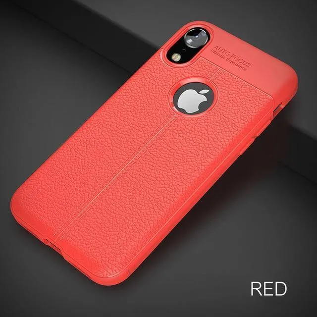 ZNP Luxus Stoßfest Matte Abdeckung Für iPhone 6 7 8 Plus 6s Fall Leder Carbon Faser Leder Für iPhone X XR XS Max Telefon Fall