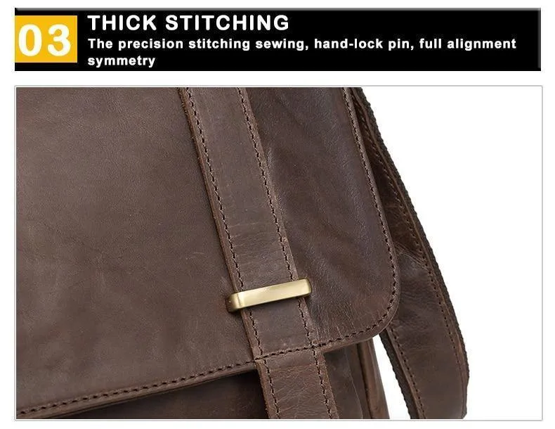 Umhängetasche Männer Echtes Leder männer Schulter Taschen Rindsleder Lässige Umhängetaschen Crazy Horse Männer Tasche für Männliche