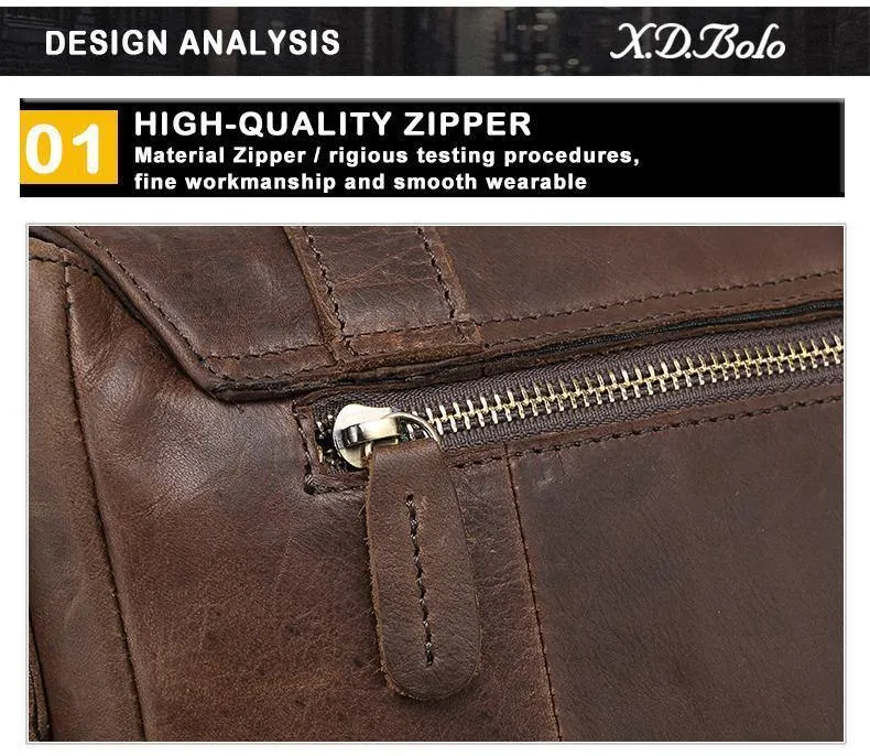 Umhängetasche Männer Echtes Leder männer Schulter Taschen Rindsleder Lässige Umhängetaschen Crazy Horse Männer Tasche für Männliche