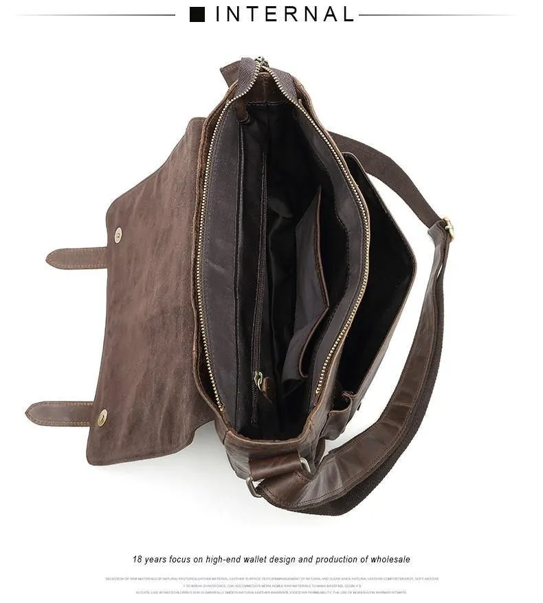 Umhängetasche Männer Echtes Leder männer Schulter Taschen Rindsleder Lässige Umhängetaschen Crazy Horse Männer Tasche für Männliche