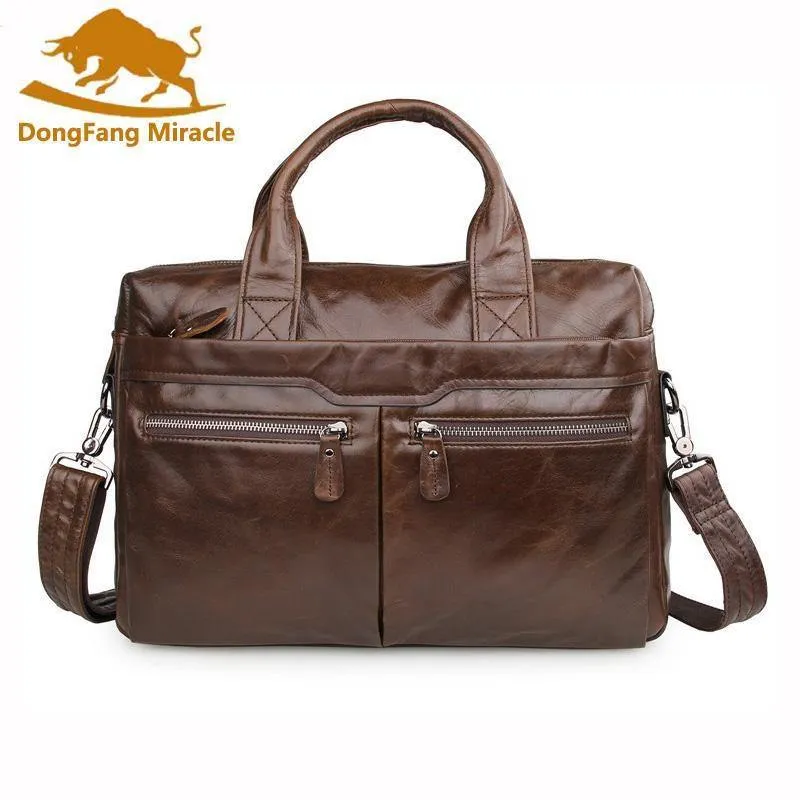 Herren Reisetasche 100% Echtleder Herrentasche Vintage Herren Messenger Bag Herren Aktentasche Laptop Business Aktentasche