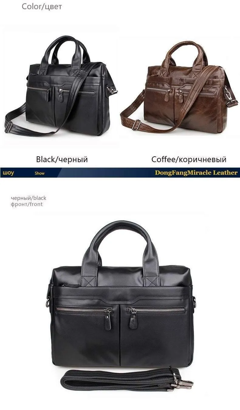 Herren Reisetasche 100% Echtleder Herrentasche Vintage Herren Messenger Bag Herren Aktentasche Laptop Business Aktentasche