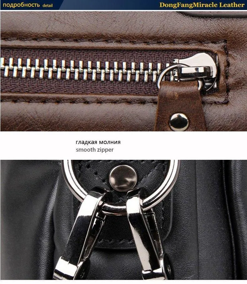 Herren Reisetasche 100% Echtleder Herrentasche Vintage Herren Messenger Bag Herren Aktentasche Laptop Business Aktentasche