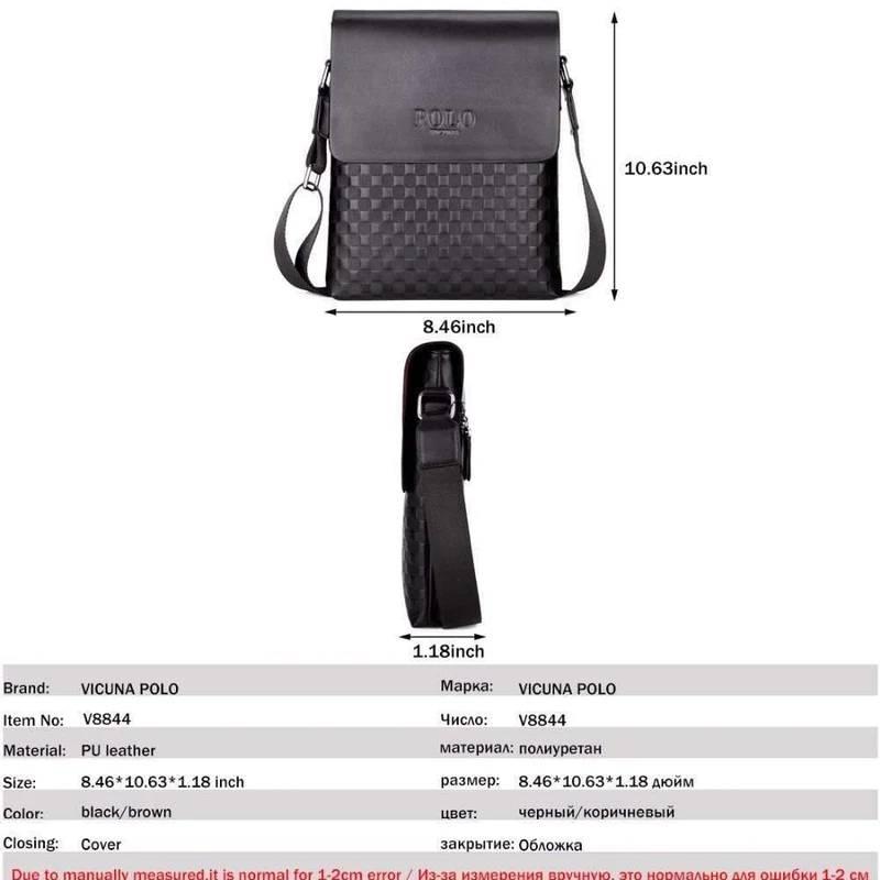 Leder Plaid Muster männer Schulter Taschen Vintage Business Mann Tasche Umhängetasche Für Männer Einfache Casual Messenger Tasche