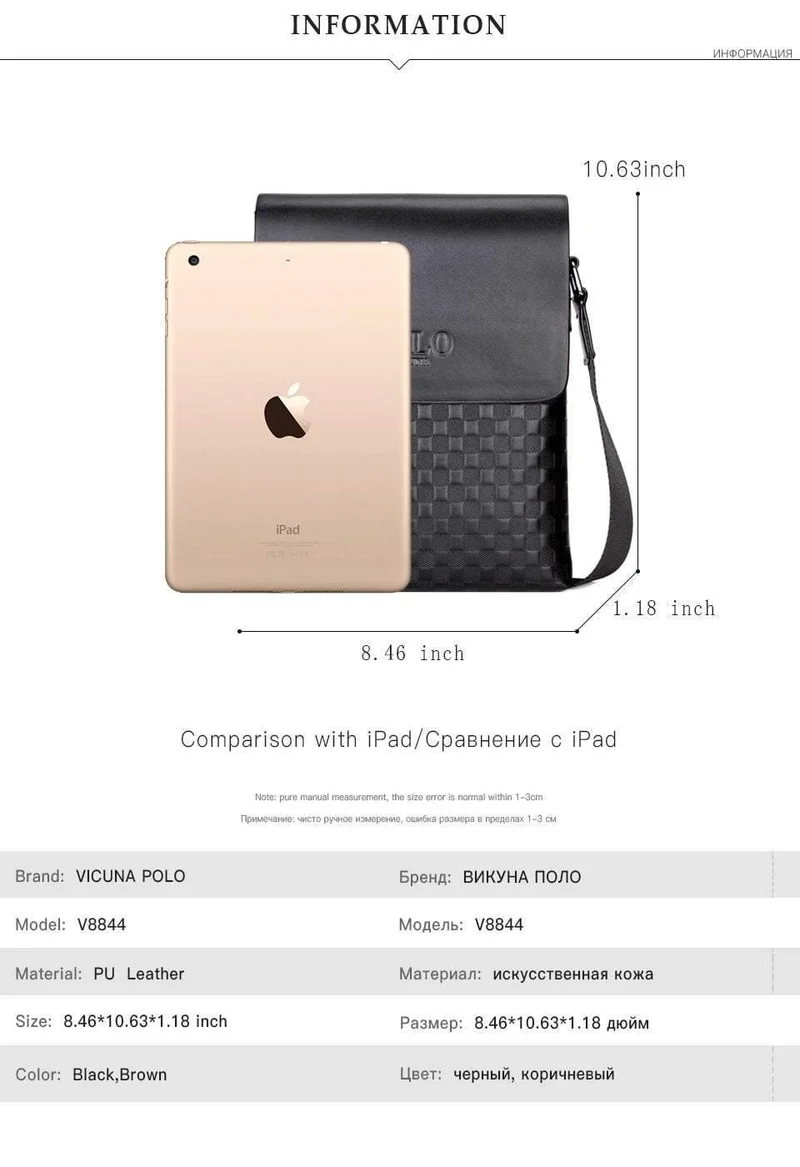 Leder Plaid Muster männer Schulter Taschen Vintage Business Mann Tasche Umhängetasche Für Männer Einfache Casual Messenger Tasche