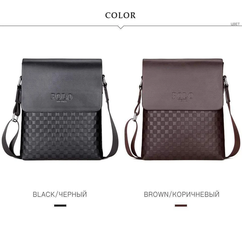 Leder Plaid Muster männer Schulter Taschen Vintage Business Mann Tasche Umhängetasche Für Männer Einfache Casual Messenger Tasche