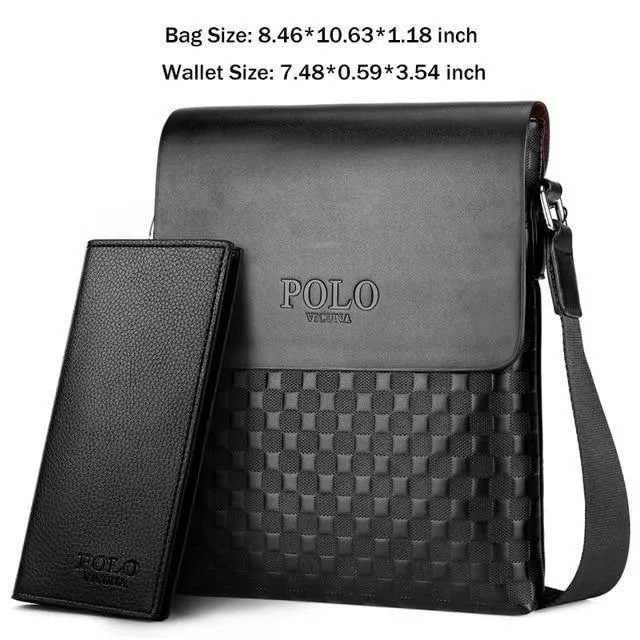 Leder Plaid Muster männer Schulter Taschen Vintage Business Mann Tasche Umhängetasche Für Männer Einfache Casual Messenger Tasche