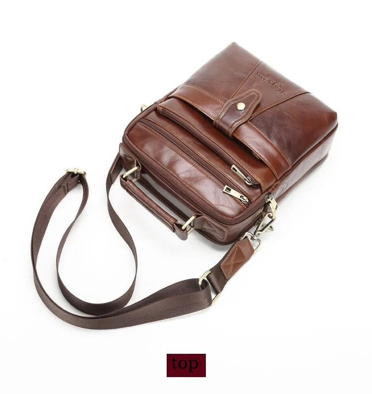 Echtes Leder Messenger Bags für Männer Umhängetasche Business Aktentasche Umhängetasche Herren Totes Geldbörse iPad Handtaschen