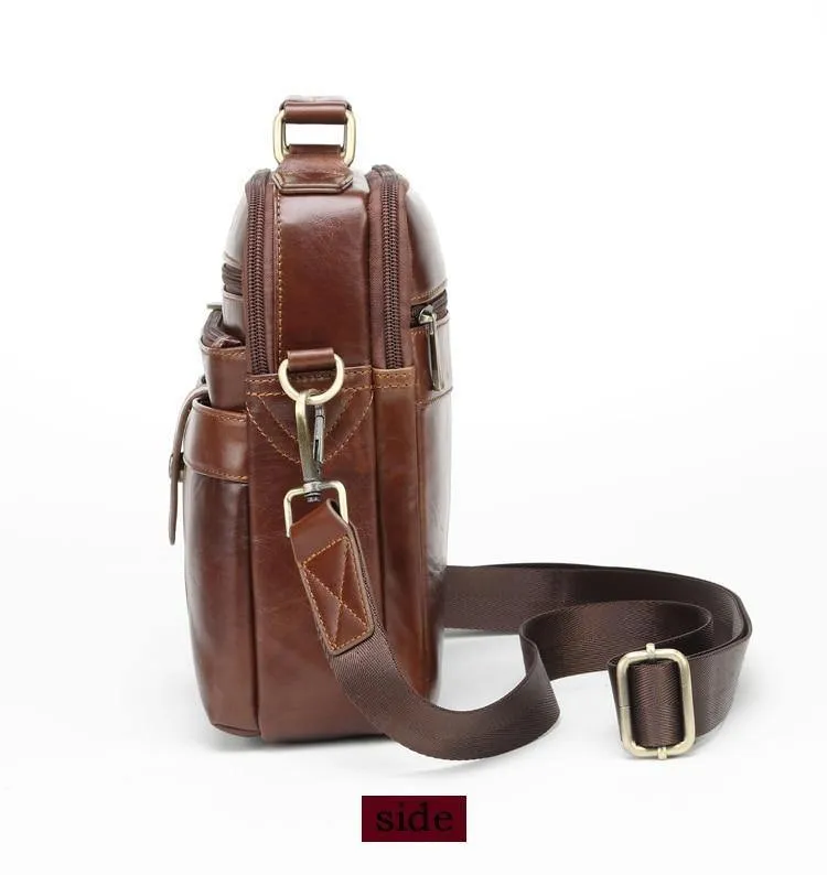 Echtes Leder Messenger Bags für Männer Umhängetasche Business Aktentasche Umhängetasche Herren Totes Geldbörse iPad Handtaschen