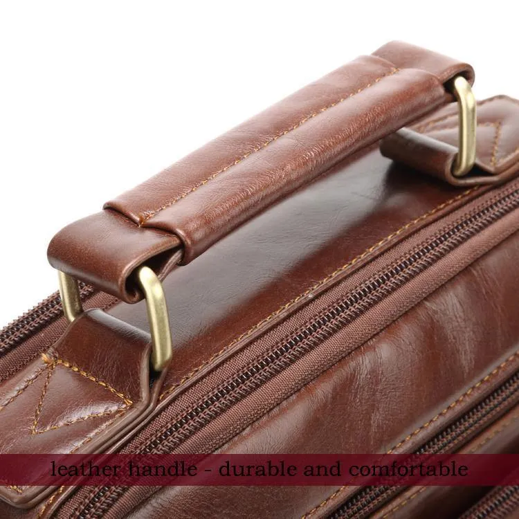 Echtes Leder Messenger Bags für Männer Umhängetasche Business Aktentasche Umhängetasche Herren Totes Geldbörse iPad Handtaschen