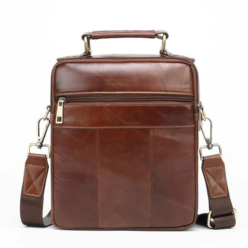 Echtes Leder Messenger Bags für Männer Umhängetasche Business Aktentasche Umhängetasche Herren Totes Geldbörse iPad Handtaschen