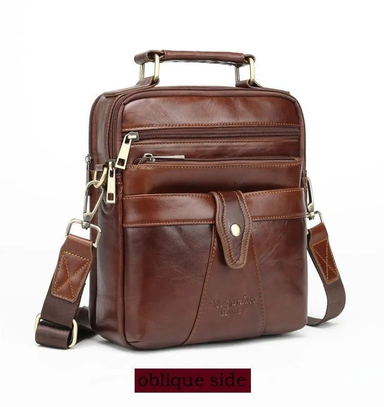 Echtes Leder Messenger Bags für Männer Umhängetasche Business Aktentasche Umhängetasche Herren Totes Geldbörse iPad Handtaschen