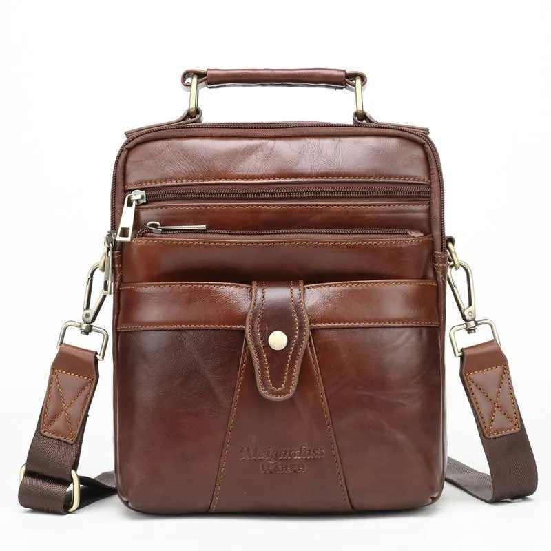 Echtes Leder Messenger Bags für Männer Umhängetasche Business Aktentasche Umhängetasche Herren Totes Geldbörse iPad Handtaschen