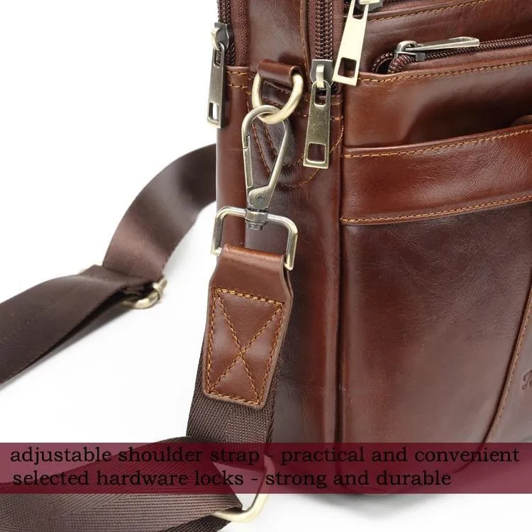 Echtes Leder Messenger Bags für Männer Umhängetasche Business Aktentasche Umhängetasche Herren Totes Geldbörse iPad Handtaschen