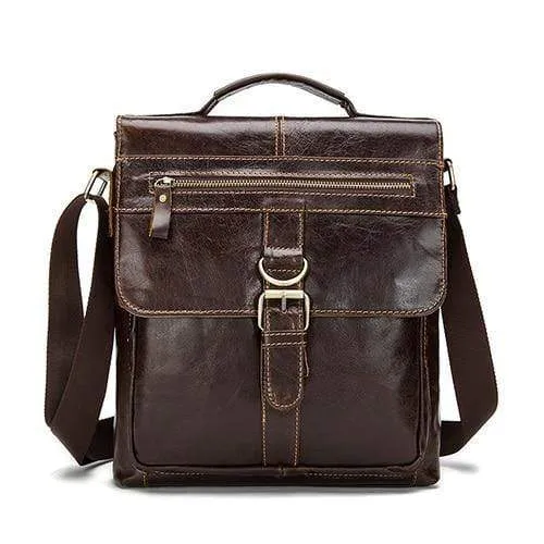 Umhängetasche Herren Leder Umhängetasche Herren Echtes Leder Umhängetaschen für Herren Top-Griff Herrentaschen Haspe Herrenhandtaschen