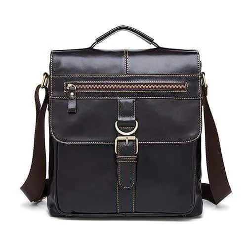 Umhängetasche Herren Leder Umhängetasche Herren Echtes Leder Umhängetaschen für Herren Top-Griff Herrentaschen Haspe Herrenhandtaschen