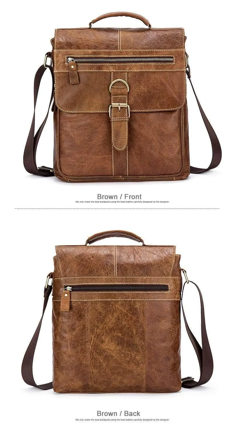 Umhängetasche Herren Leder Umhängetasche Herren Echtes Leder Umhängetaschen für Herren Top-Griff Herrentaschen Haspe Herrenhandtaschen