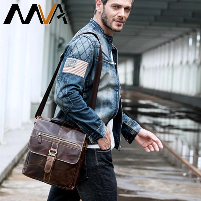 Umhängetasche Herren Leder Umhängetasche Herren Echtes Leder Umhängetaschen für Herren Top-Griff Herrentaschen Haspe Herrenhandtaschen