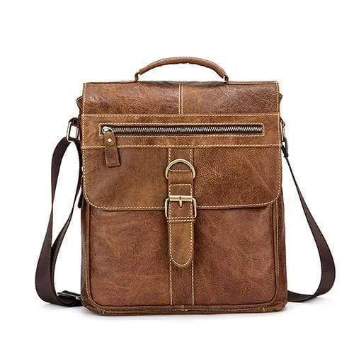 Umhängetasche Herren Leder Umhängetasche Herren Echtes Leder Umhängetaschen für Herren Top-Griff Herrentaschen Haspe Herrenhandtaschen