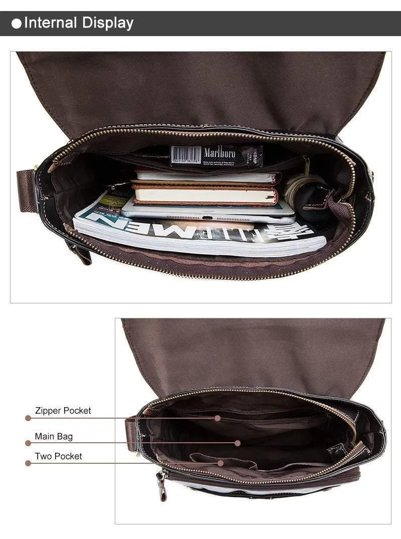 Umhängetasche Herren Leder Umhängetasche Herren Echtes Leder Umhängetaschen für Herren Top-Griff Herrentaschen Haspe Herrenhandtaschen