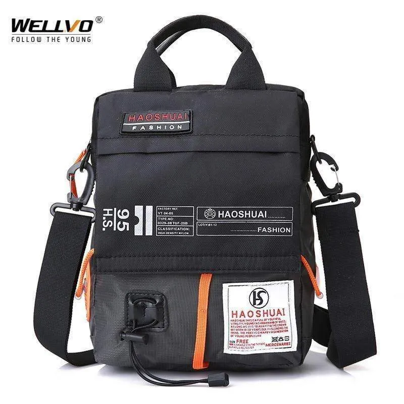 Herrentasche Umhängetasche Männlich Wasserdicht Nylon Camouflage Umhängetasche Über die Schulter Umhängetaschen Handtasche Mini Aktentasche XA99WC