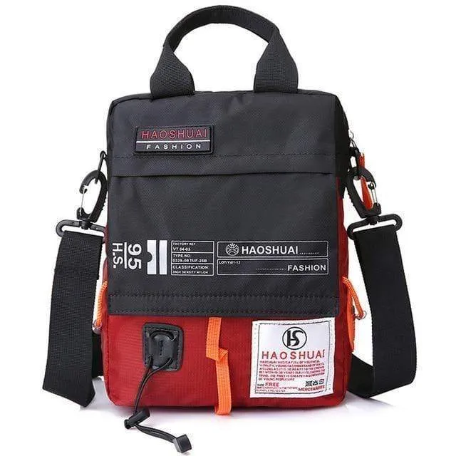 Herrentasche Umhängetasche Männlich Wasserdicht Nylon Camouflage Umhängetasche Über die Schulter Umhängetaschen Handtasche Mini Aktentasche XA99WC