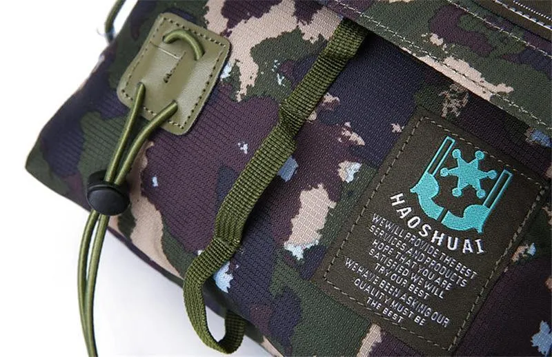Herrentasche Umhängetasche Männlich Wasserdicht Nylon Camouflage Umhängetasche Über die Schulter Umhängetaschen Handtasche Mini Aktentasche XA99WC