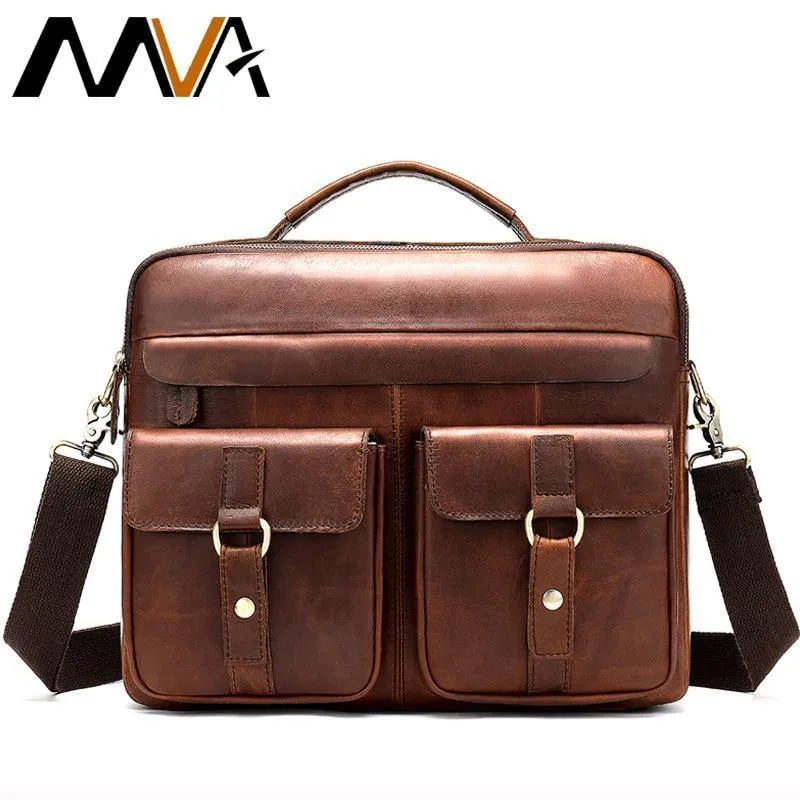 Herrentaschen Echtes Leder Herren Umhängetasche Herren Umhängetasche für Laptop Umhängetaschen für Herren Business Aktentaschen 801