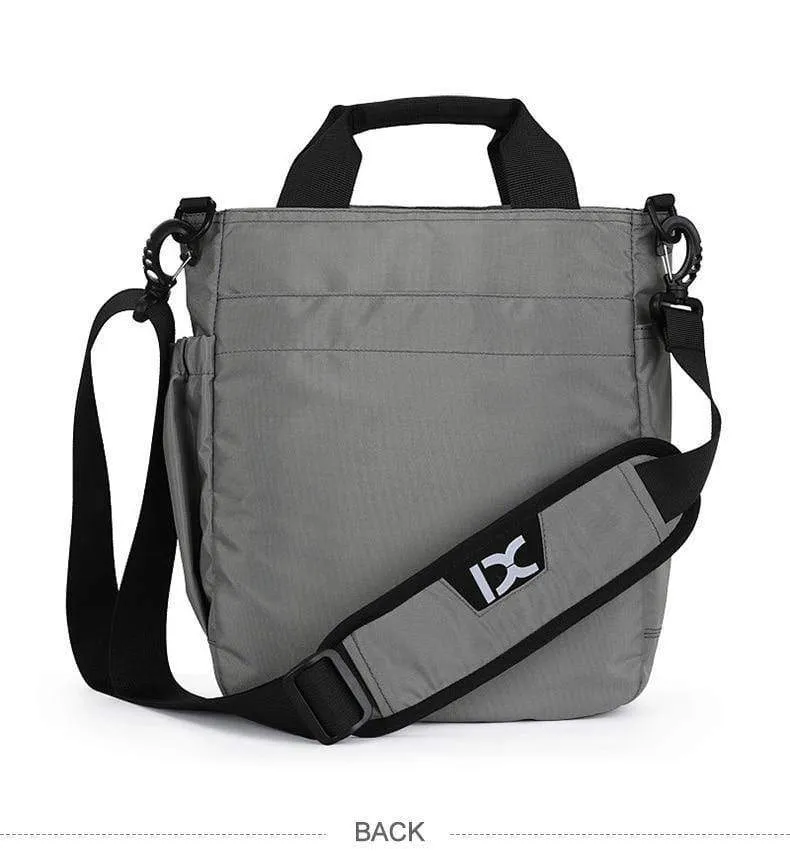 Männer Multifunktionale Schulter Messenger Tasche mit Kopfhörer Loch Wasserdichte Nylon Reise Handtasche Große Kapazität Lagerung Taschen XA11C