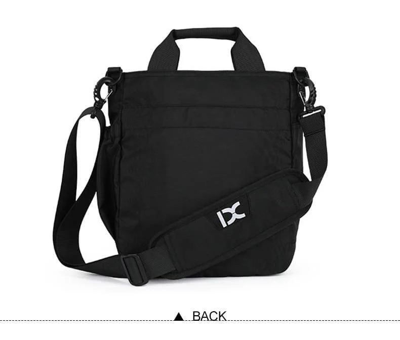 Männer Multifunktionale Schulter Messenger Tasche mit Kopfhörer Loch Wasserdichte Nylon Reise Handtasche Große Kapazität Lagerung Taschen XA11C