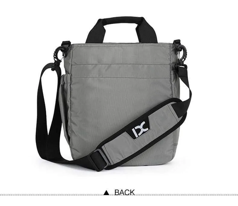 Männer Multifunktionale Schulter Messenger Tasche mit Kopfhörer Loch Wasserdichte Nylon Reise Handtasche Große Kapazität Lagerung Taschen XA11C