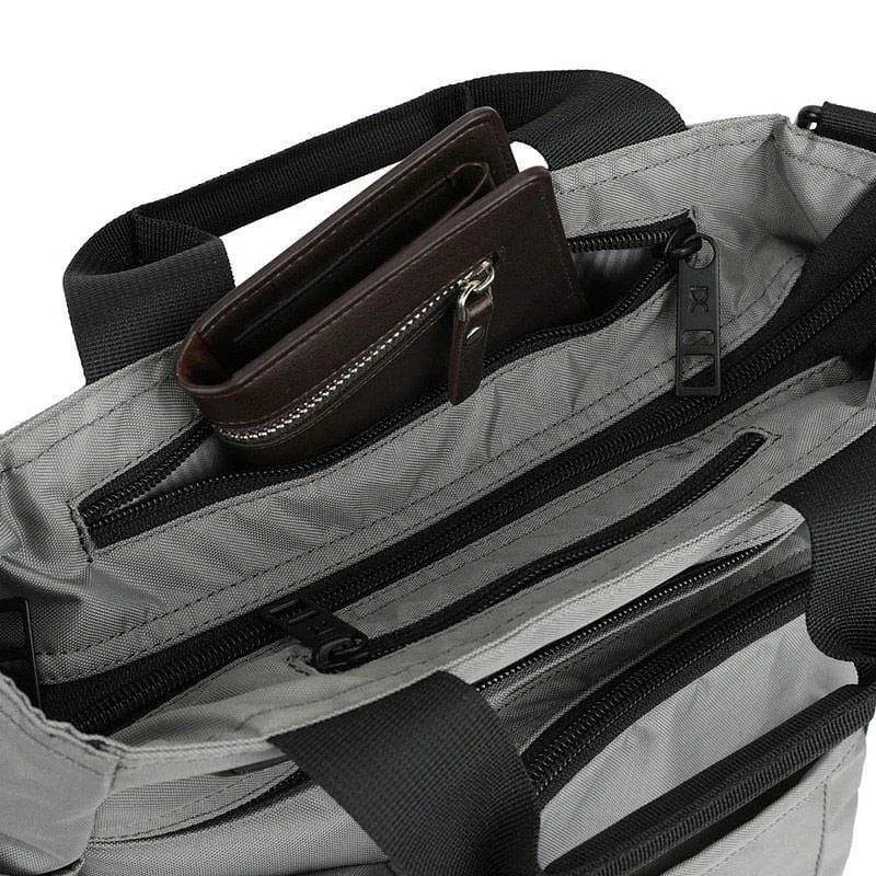 Männer Multifunktionale Schulter Messenger Tasche mit Kopfhörer Loch Wasserdichte Nylon Reise Handtasche Große Kapazität Lagerung Taschen XA11C