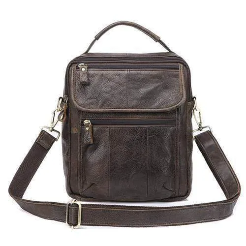 Herren Umhängetasche Herren Echtleder Casual Herren Umhängetaschen Ledertasche für Herren Messenger Leder Herrentaschen 8870