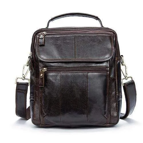 Herren Umhängetasche Herren Echtleder Casual Herren Umhängetaschen Ledertasche für Herren Messenger Leder Herrentaschen 8870